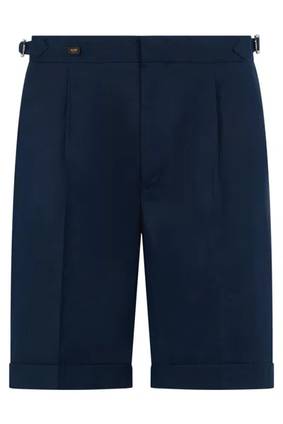 Moorer Blue Short Trousers, Elegant, Comfortable And Versatile.