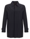 Moorer 'vittor-k' Jacket Cuff Buttons Front Pockets In Blue