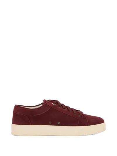 Moorer Boccioni Lace-up Sneakers In Red