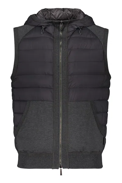 Moorer Bodywarmer Jacket In Gray