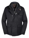 Moorer Boeri-le Double-breasted Coat In Black