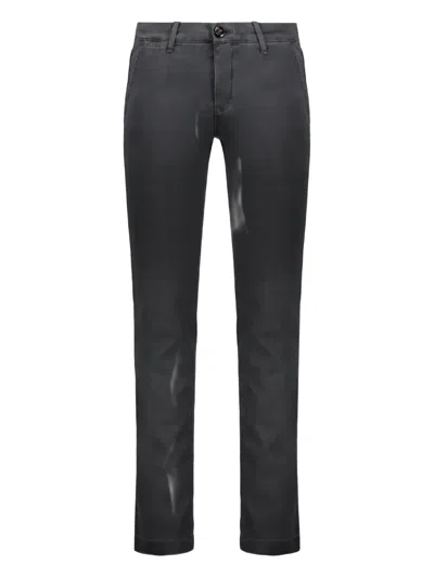Moorer Bogart Buttoned Trousers In Gray
