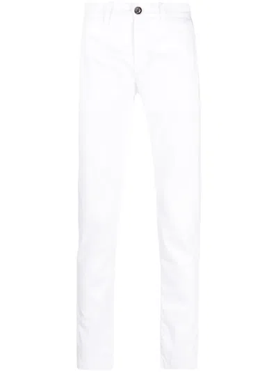 Moorer Bogart-drl Chino Trousers In White