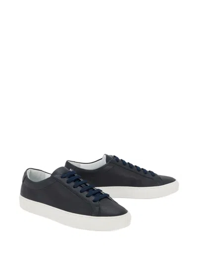 Moorer Boldini Lace-up Sneakers In Blue