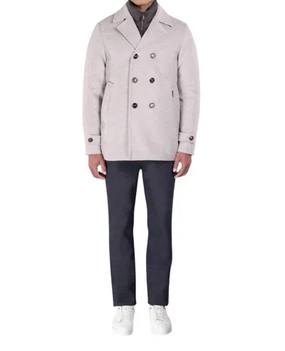 Moorer Bolgi Le Down-filled Peacoat In Stone In White