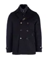 Moorer Bolgile Double-breasted Coat In Black