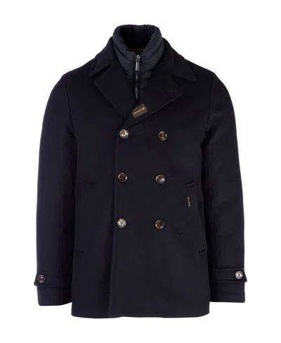 Moorer Bolgile Double-breasted Coat In Black