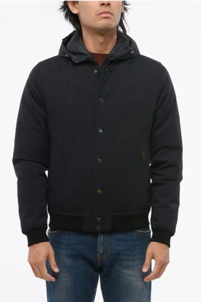 Moorer Bomber Fit Mougi Down Jacket With Removable Chest Piece