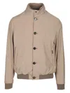 Moorer Bomber Jacket Jackets Beige In Brown