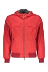 Moorer Bomber Jacket In Technical Fabric In Red