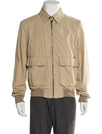 Pre-owned Moorer Bomber Jacket In Neutral