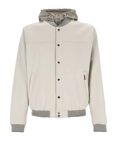 Moorer Bomber Jacket In White
