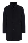 Moorer Bond - Single-breasted Cashmere Coat In Black