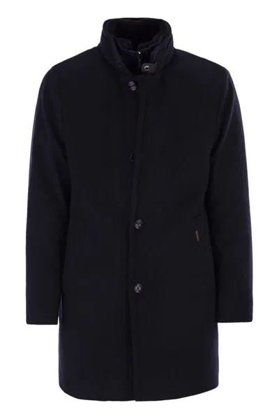 Moorer Bond - Single-breasted Cashmere Coat In Black