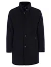 Moorer Bond - Single-breasted Cashmere Coat In Black