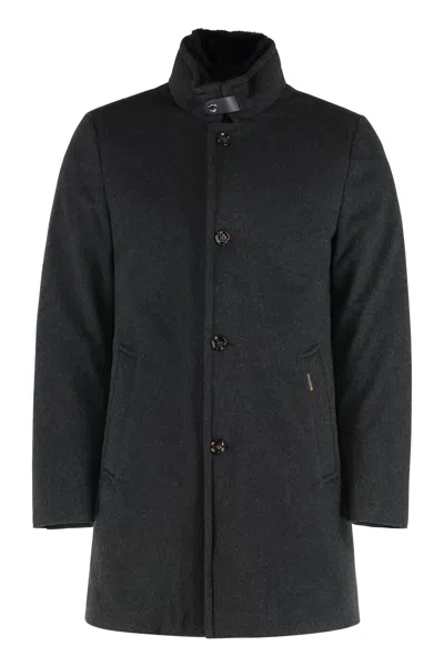 Moorer Bond Cashmere Coat In Gray