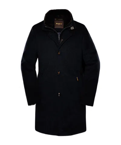 Moorer Bond-fur-le Padded Coat In Black