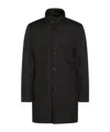 Moorer High Collar Long Sleeves Side Pockets In Black