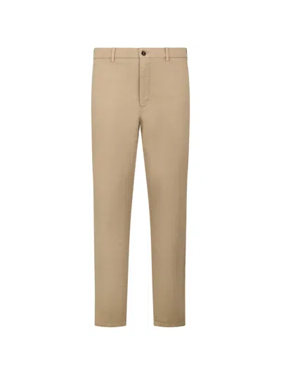 Moorer Borel Tapered Trousers In Neutral