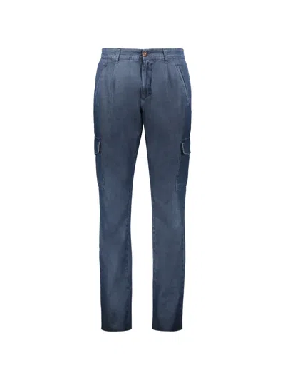 Moorer Borghesi Trousers In Blue