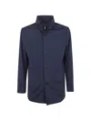 Moorer Wool Blend Coat In Blue
