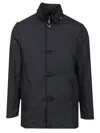 Moorer Pantcoat With Back Slit And Breasted Button