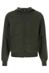 Moorer Bottle Green Polyester Denny Reversibile Jacket
