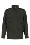 Moorer Denver Jacket With Buttoned Cuffs And Epaulettes In Green
