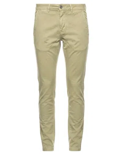 Moorer Bottomwear - Pants In Sage Green - Slate Blue