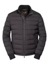 Moorer Branca-skt Quilted Zip Jacket In Black