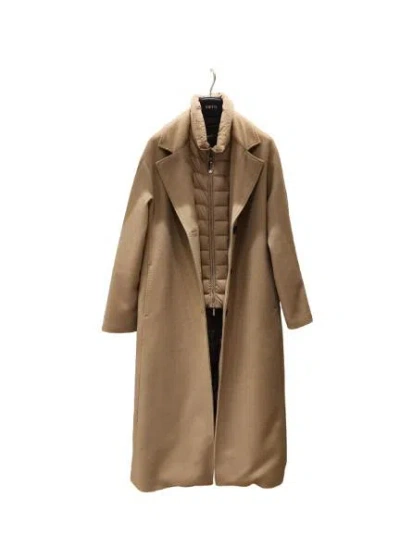 Moorer "breanna" Coat In Brown