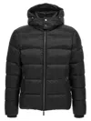 Moorer Quilted Hooded Jacket Removable Hood In Black