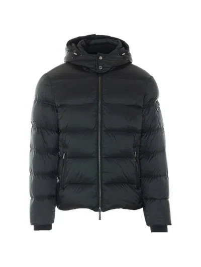 Moorer Brett Hooded Jacket In Black