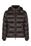 Moorer Hooded Quilted Down Jackets With Side Pockets In Gray