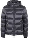 Moorer Quilted Zip-up Down Jacket In Blue