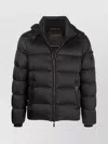 Moorer Brett Quilted Down Jacket With Stand-up Hood In Black