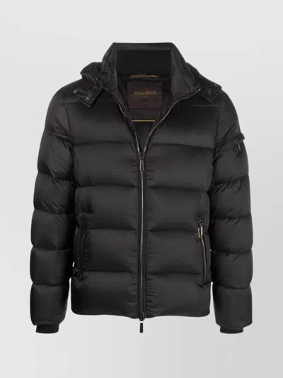 MOORER BRETT QUILTED DOWN JACKET WITH STAND-UP HOOD