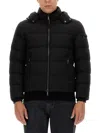 Moorer Long-sleeved Down Jacket In Black