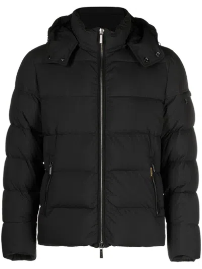 Moorer Long Sleeve Padded Jacket In Black