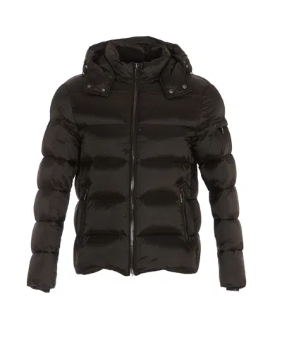 Moorer Brett-sh Hooded Down Jacket In Black