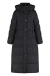 Moorer Dark Blue Puffer Zagara-kn Down Jacket In Black