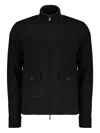 Moorer Brock-cwh Zip-up High-neck Cardigan In Black