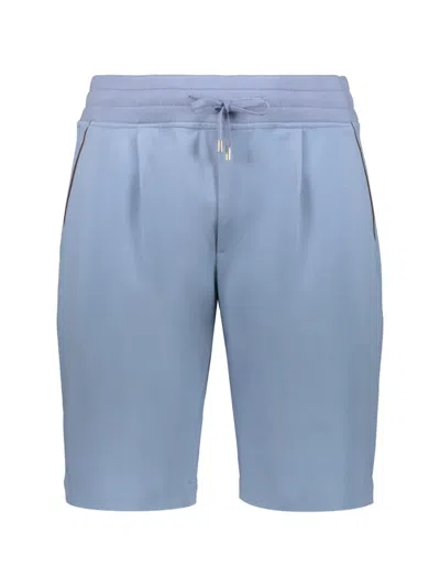 Moorer Broderick Drawstring-waist Shorts In Blue