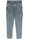 Moorer Brody-01 Cargo Jeans In Blue