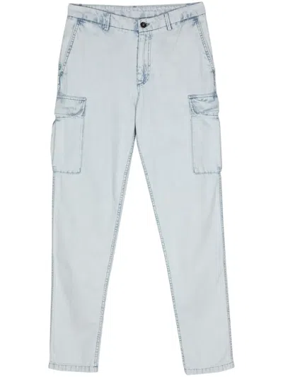 Moorer Brody-01 Cargo Jeans In Blue
