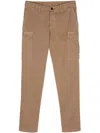 Moorer Brody Tapered Cargo Trousers In Brown