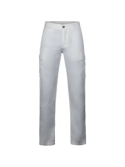 Moorer Brody-si2 Garment-dyed Cargo Pants In Gray