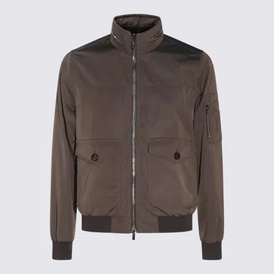 MOORER MOORER BROWN CASUAL JACKET
