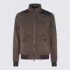 Moorer Casual Jacket With Flap Pockets And High Collar In Beaver