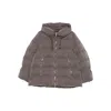 Moorer Trapezoidal Quilted Down Jacket With Transformative Design In Gray